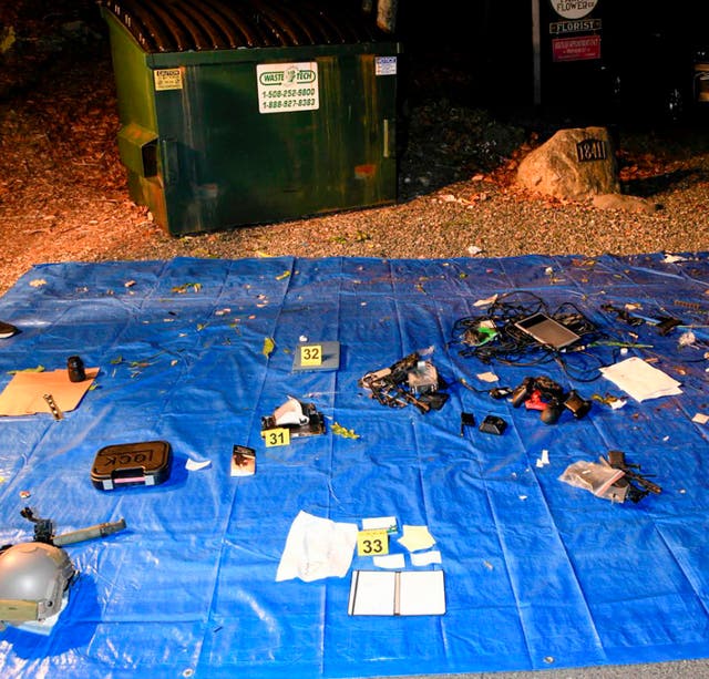 Electronic items allegedly recovered from a bin at the defendant's mother and stepfather’s home