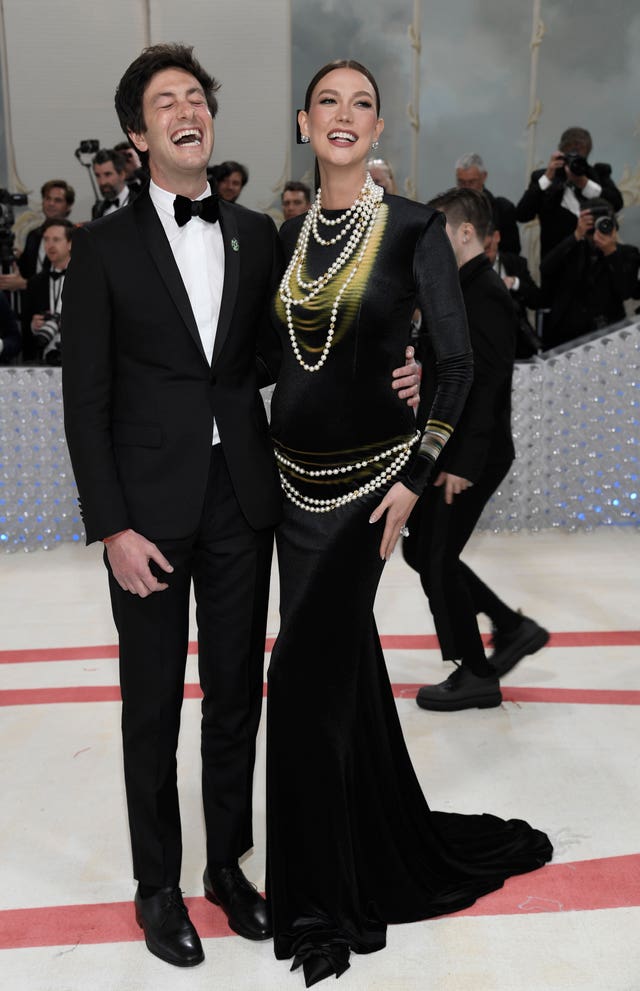 Joshua Kushner, left, and Karlie Kloss