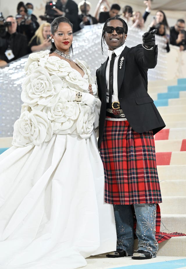 A$AP Rocky's Met Gala 2023 Look Is a Karl Lagerfeld Costume