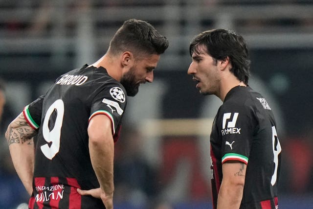 AC Milan were beaten in their 'home' leg