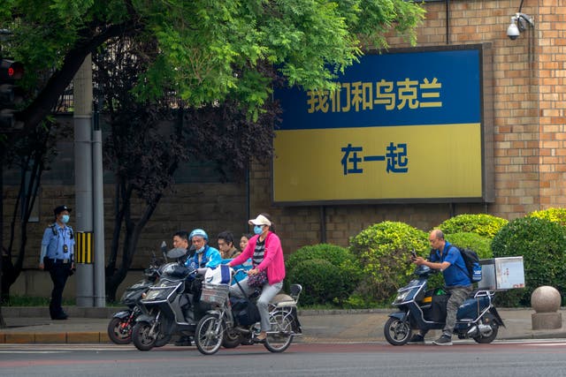 China Ukraine Embassy Displays