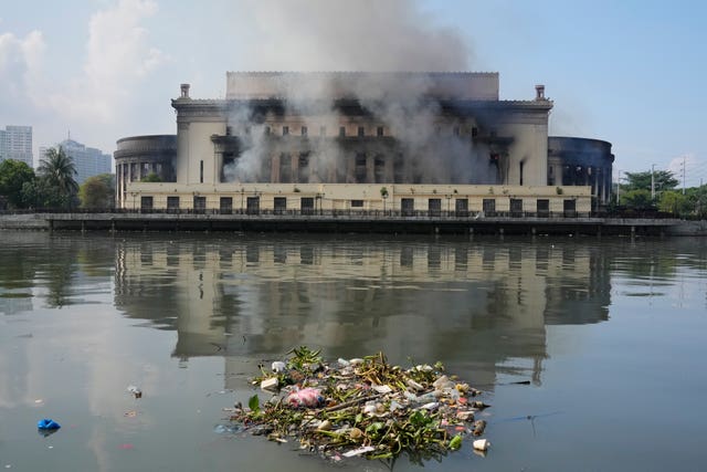 Philippines Post Office Fire