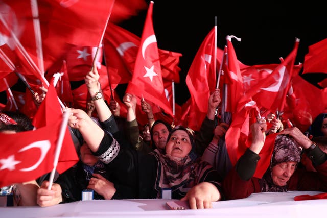 Erdogan supporters