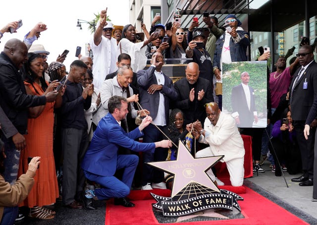 Tupac Shakur Posthumously Honored With a Star on the Hollywood Walk of Fame