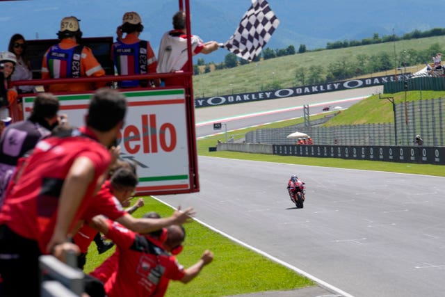 Home favourite Francesco Bagnaia wins the Italian MotoGP for Ducati in Scarperia 