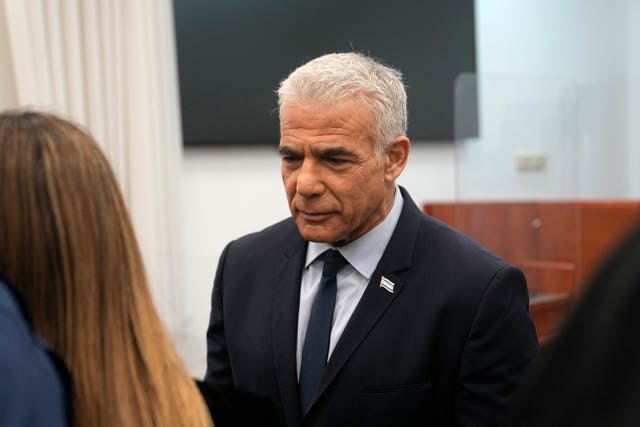 Israeli opposition leader Yair Lapid 