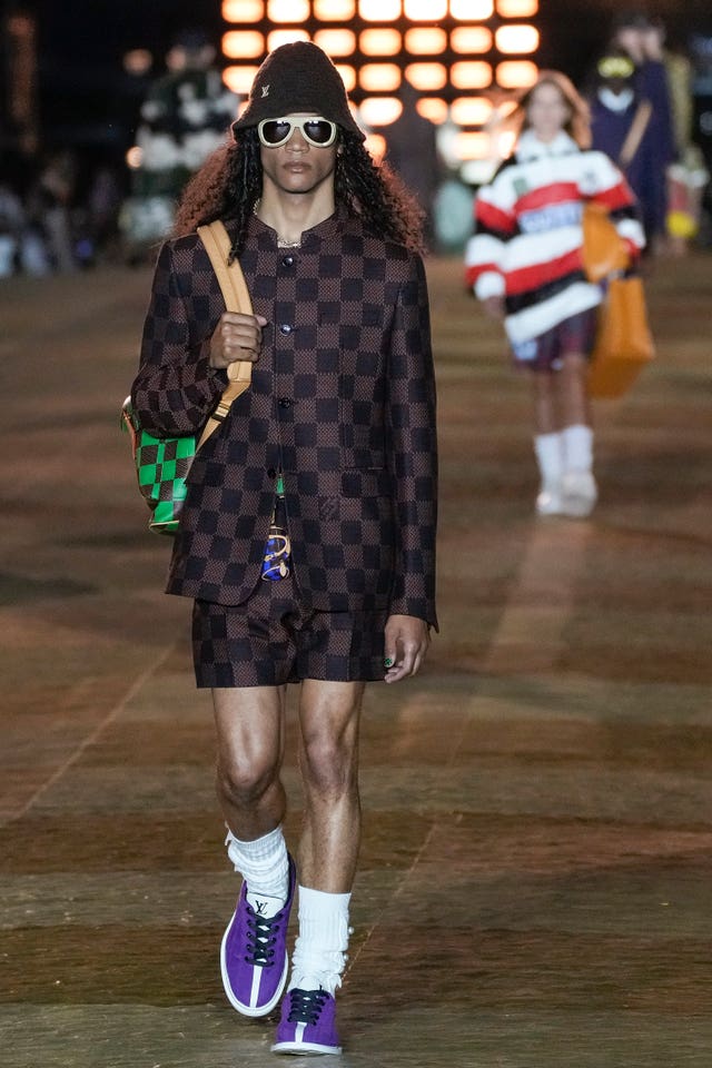 Pharrell Teases Louis Vuitton Football-Inspired Jersey at Paris Fashion Week