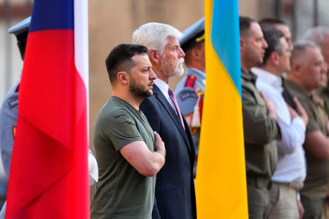 Czech Republic President Petr Pavel with Volodymyr Zelensky