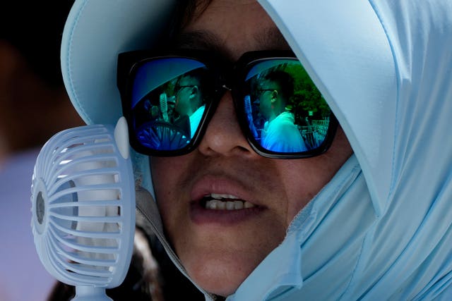 Woman with a fan