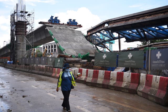 Thailand Road Collapse