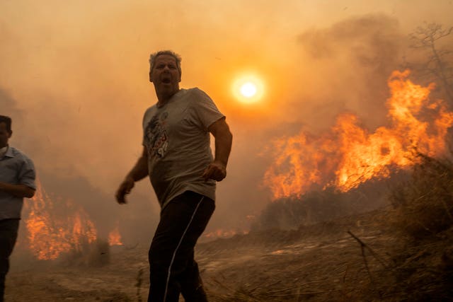 APTOPIX Greece Wildfires