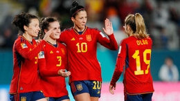 Spain – including Ivana Andres, Teresa Abelleira, Jennifer Hermoso and Olga Carmona – were convincing winners against Zambia (Abbie Parr/AP)