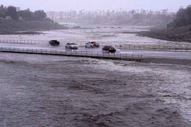 Flooded road