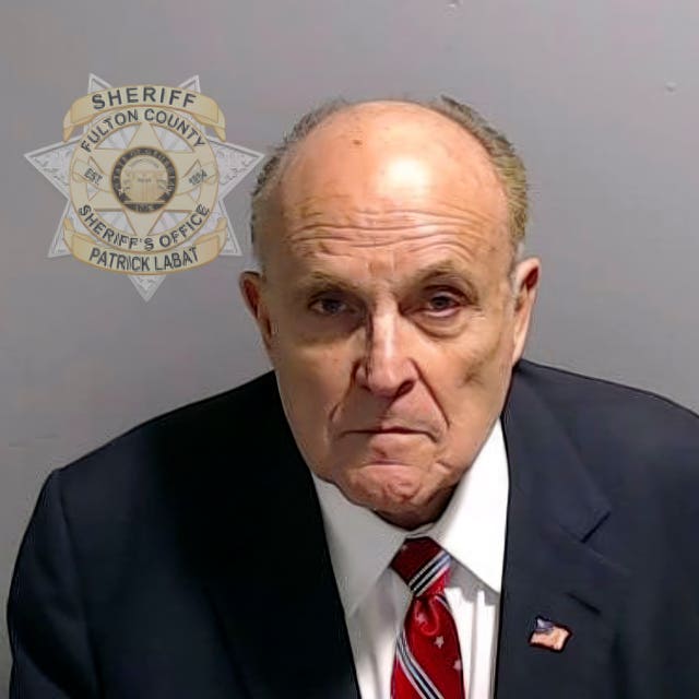 Rudy Giuliani's mug shot