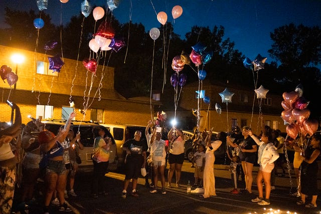 Vigil for police shooting victim