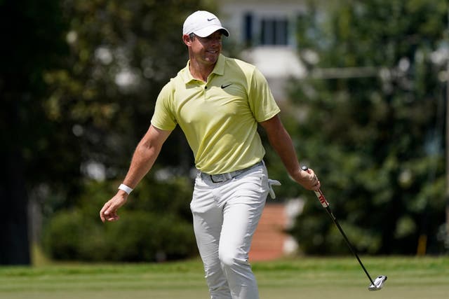 Rory McIlroy is tied for eighth