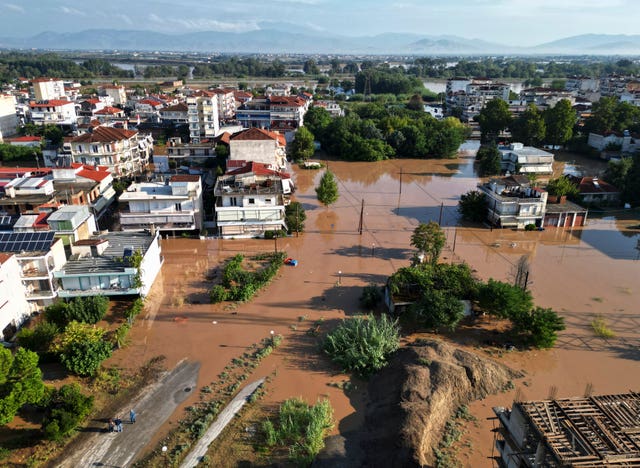 Flooded road