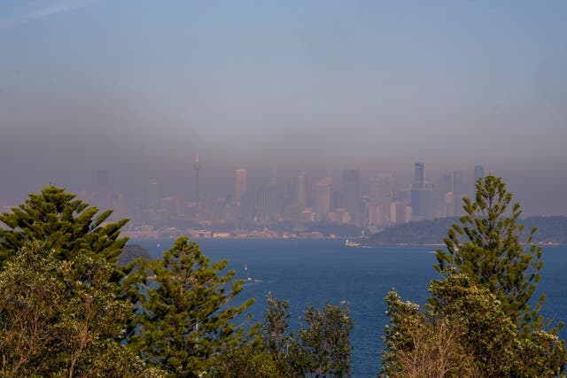 A thick blanket of smoke hangs over parts of Sydney