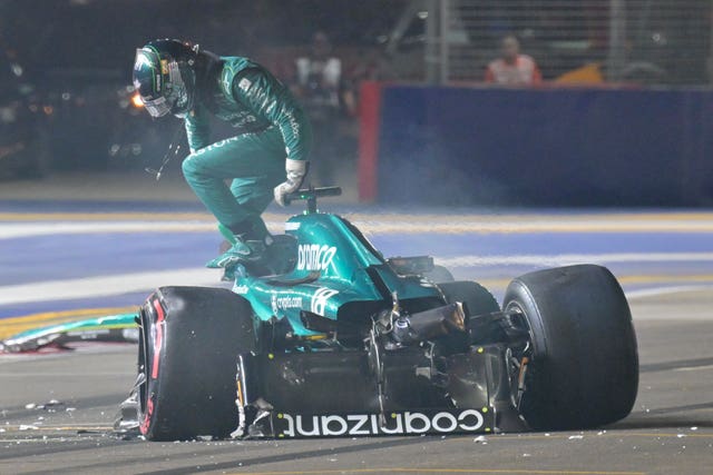 Lance Stroll walked away from a dramatic crash in qualifying