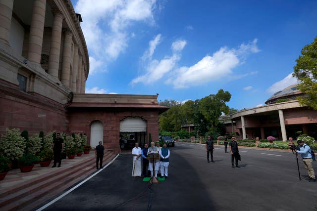Indian Mps Attend Final Parliamentary Session Before Move To New Building 3 India New Parliament