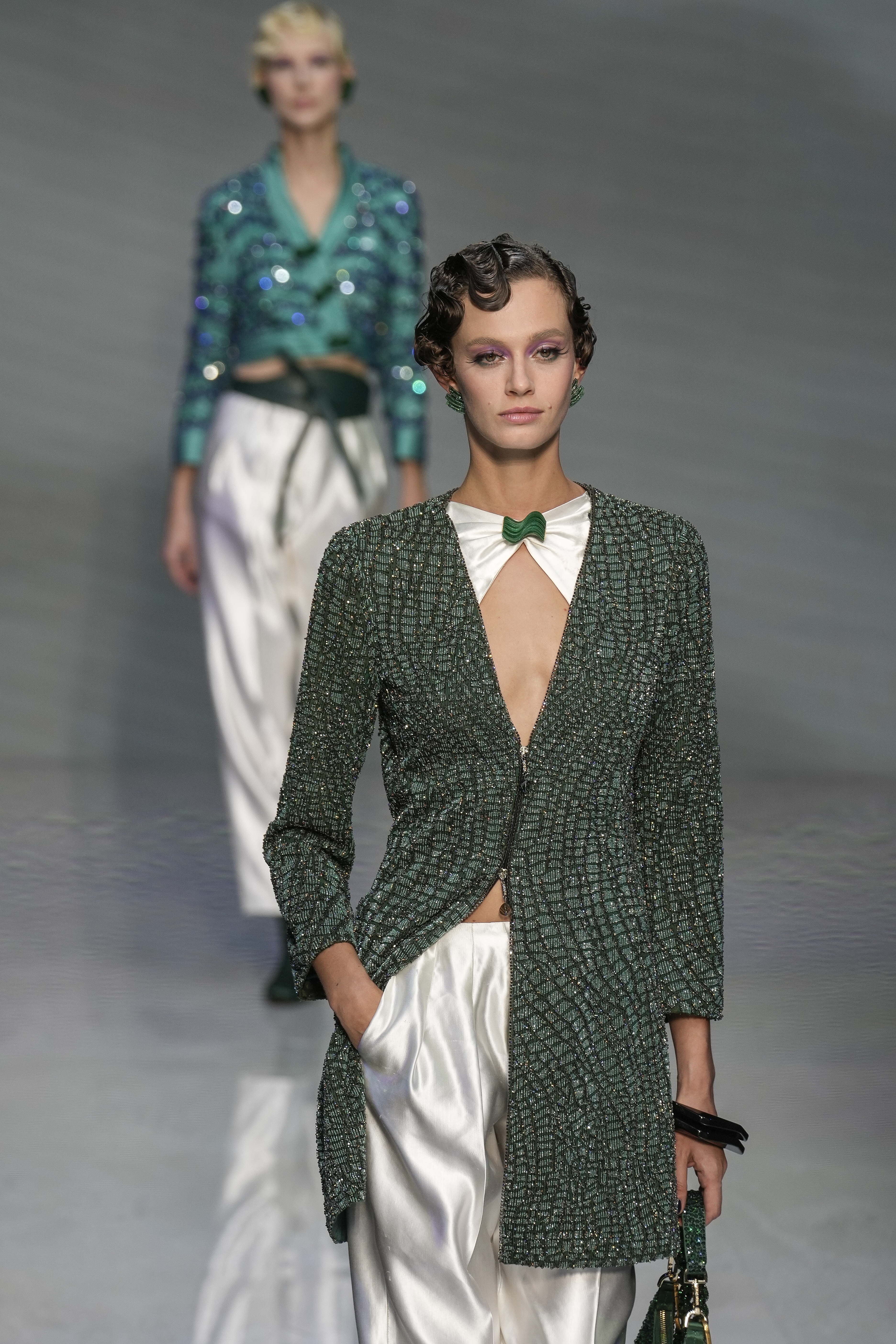 Giorgio Armani closes Milan Fashion Week with good vibes and