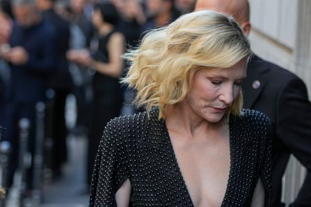 Cate Blanchett arrives for the show