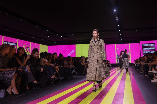 A model wears a creation for the Christian Dior Spring/Summer 2024 womenswear fashion collection presented Tuesday, Sept. 26, 2023 in Paris