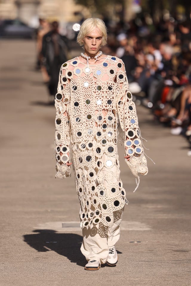 Cate Blanchett attends the Stella McCartney Womenswear SS24 show during  Paris Fashion Week in Paris, France