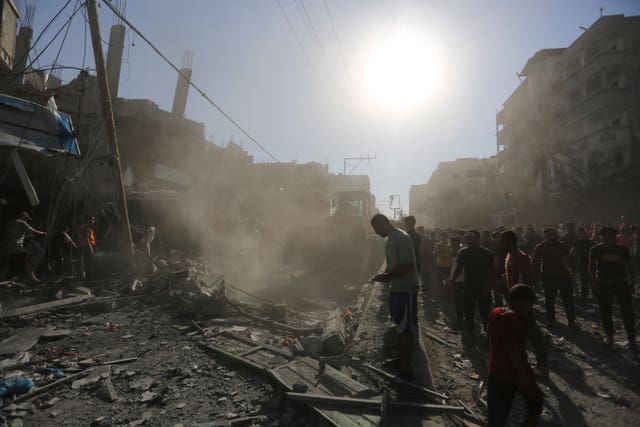 Gaza wreckage
