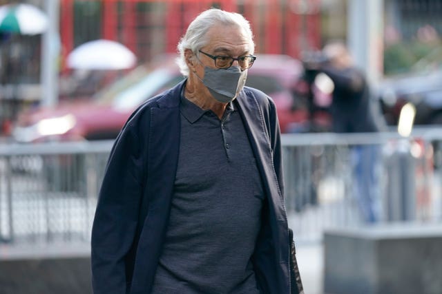 Actor Robert De Niro arrives at court in New York 