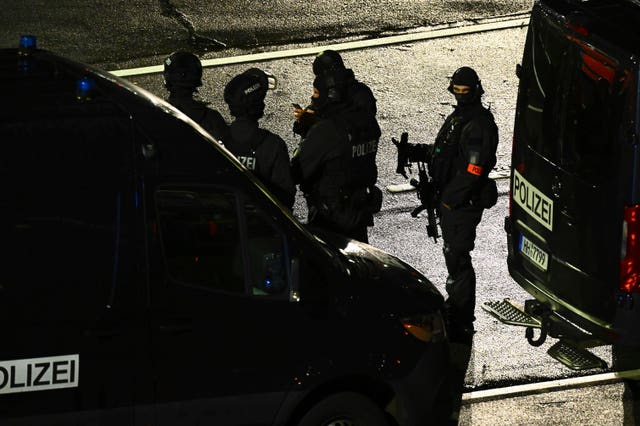 Police at Hamburg airport