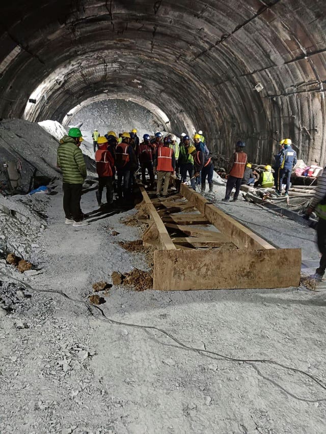 India Tunnel Collapse