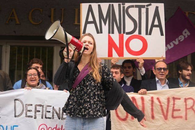 Spanish protesters