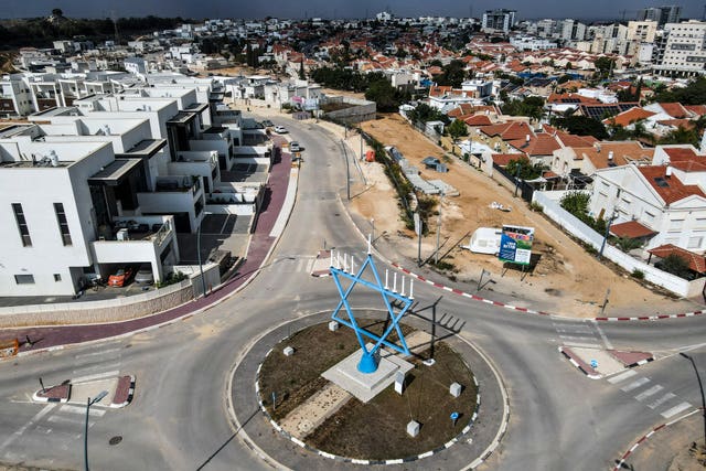 Empty streets in Sderot , southern Israel