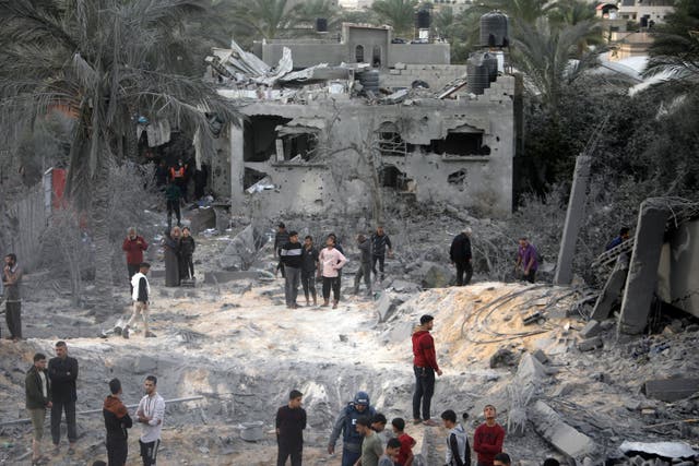 Gaza wreckage