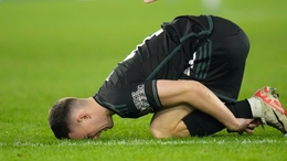Celtic's David Turnbull dejected after being dumped out of the Champions League