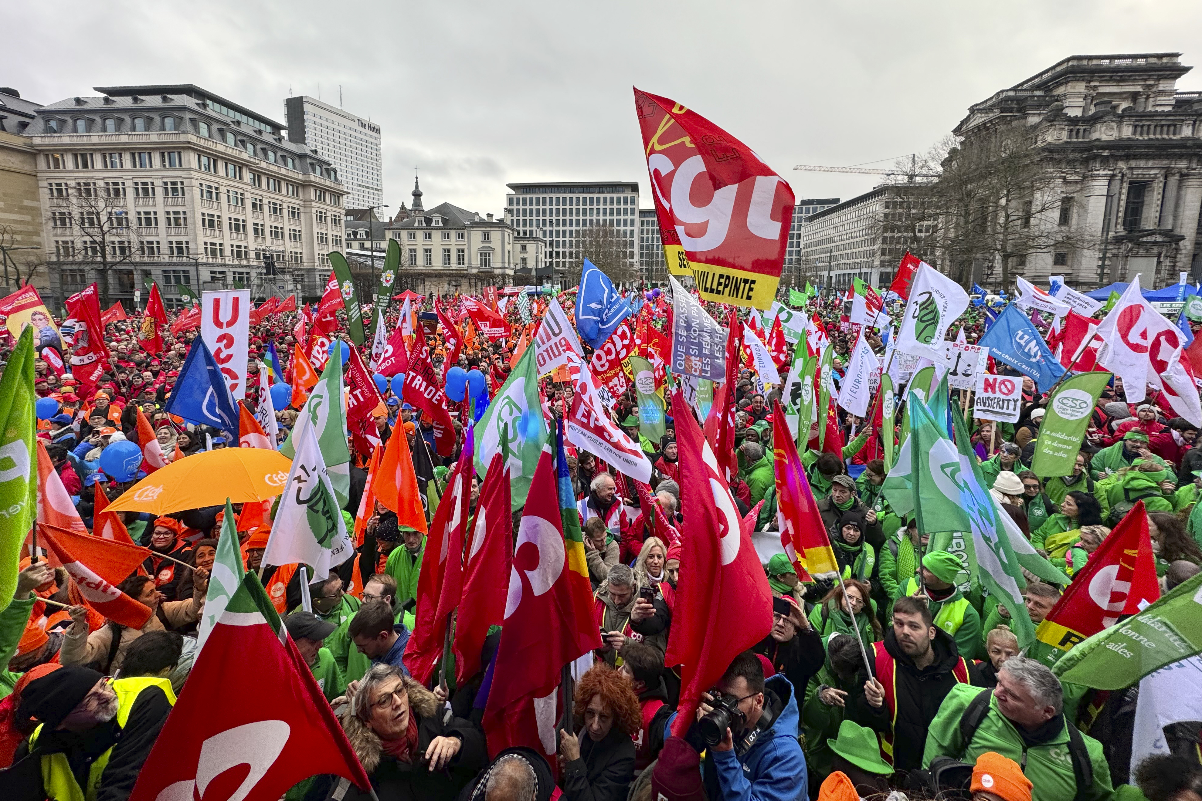 Thousands Join Brussels Protest Calling For Better Wages And Public ...