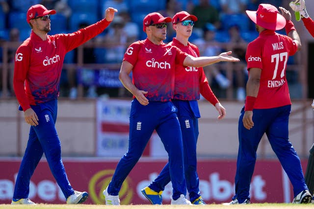 Sam Curran, centre, had a day of contrasting fortunes (Ricardo Mazalan/AP)