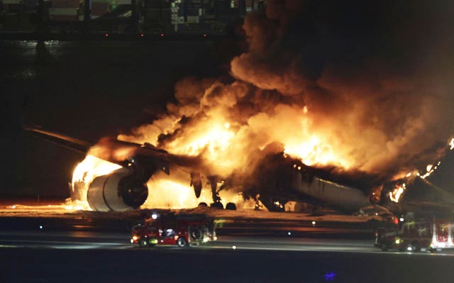 Japan Plane Fire