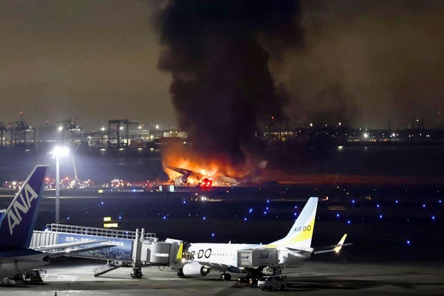 Japan Plane Fire