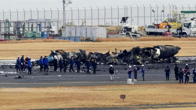 Japan Plane Fire