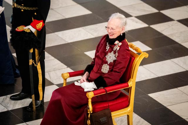 Margrethe receives the diplomatic corps at Christiansborg Palace on Wednesday