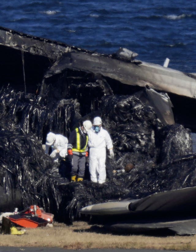 Japan Plane Fire Timeline