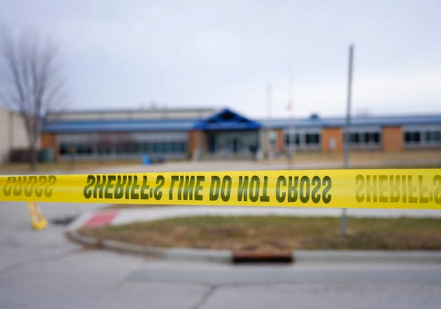School shooting scene