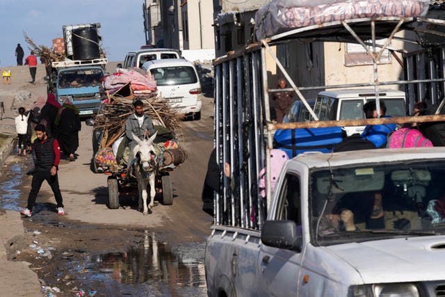 Fleeing Palestinians