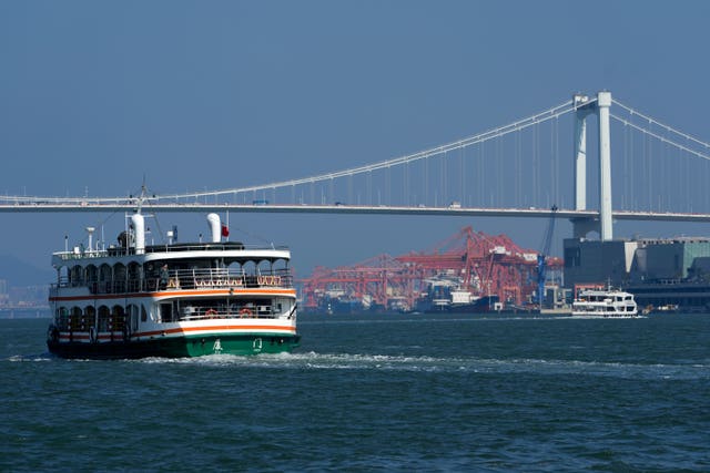 Ship in a harbour