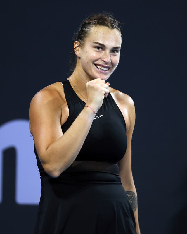 Aryna Sabalenka in Brisbane