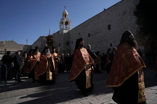 Israel Palestinians Orthodox Cristmas