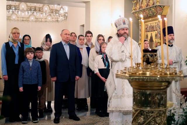 Russia Orthodox Christmas Putin