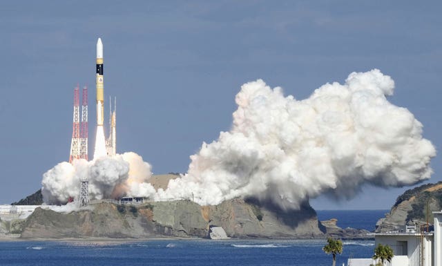 An H2A rocket at Tanegashima Space Centre